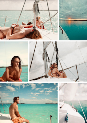 Navigation sur la lagune des 7 couleurs...
