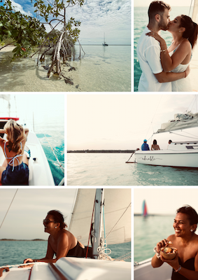 Excursion en voilier sur la lagune de Bacalar...